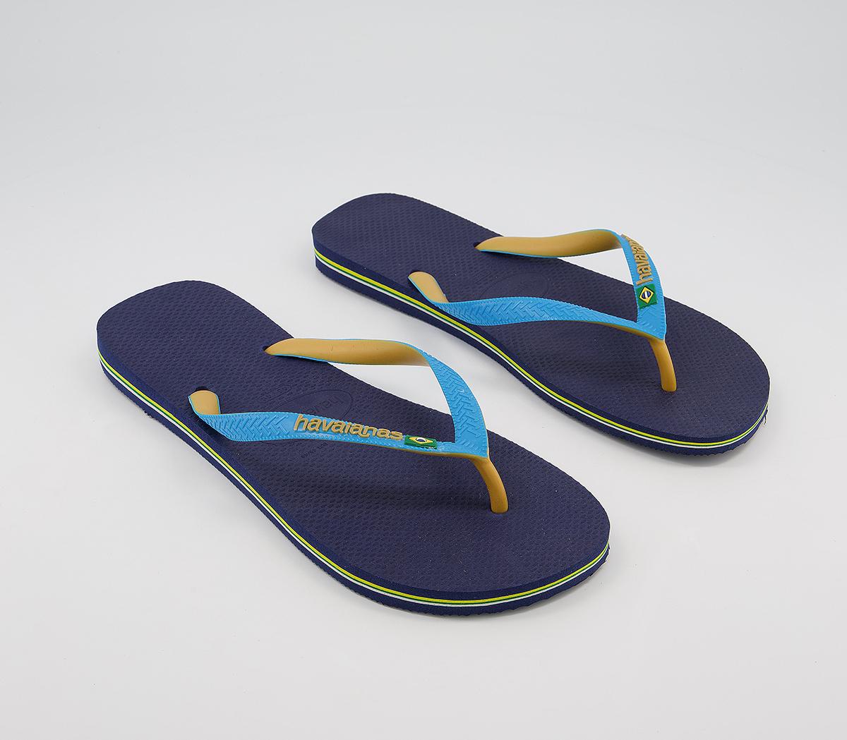 Havaianas Brasil Mix Flip Flops Havaianas Brasil Mix Flip Flops Marine Turq