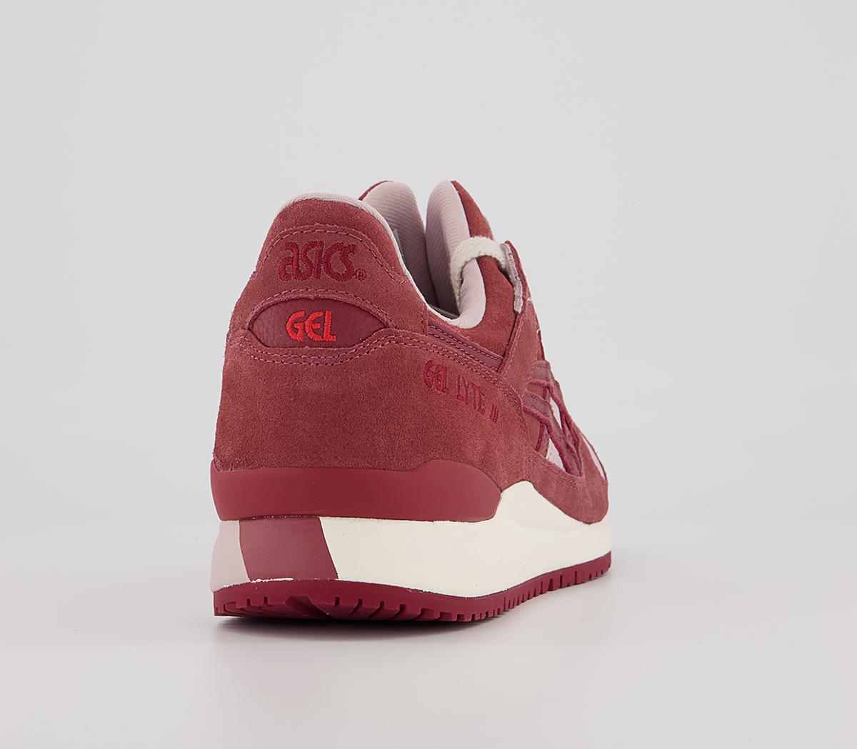 Asics Gel Lyte III Trainers Asics Gel Lyte III Trainers Watershed Rose Beet Red