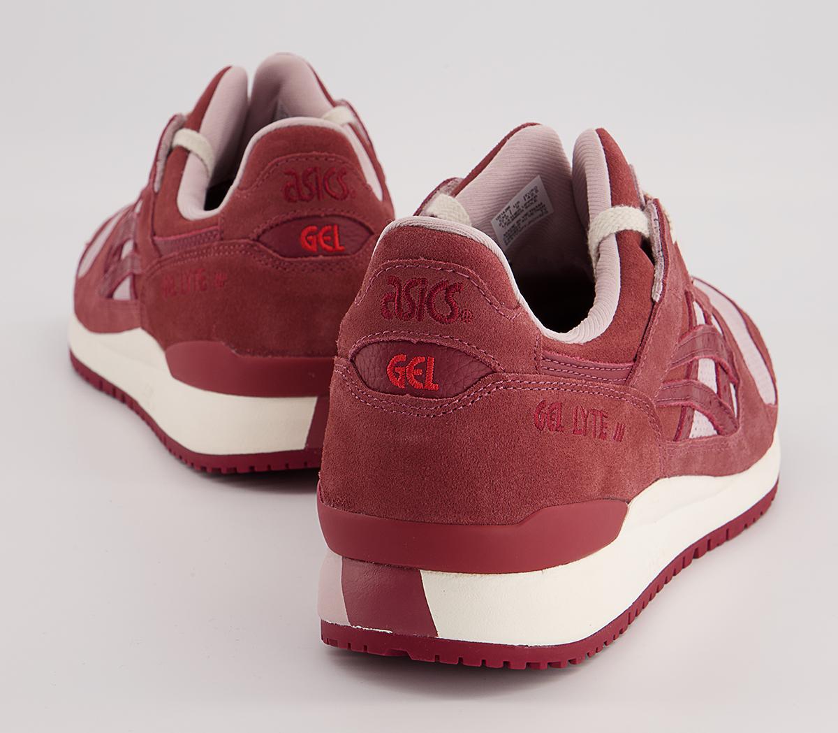 Asics Gel Lyte III Trainers Asics Gel Lyte III Trainers Watershed Rose Beet Red