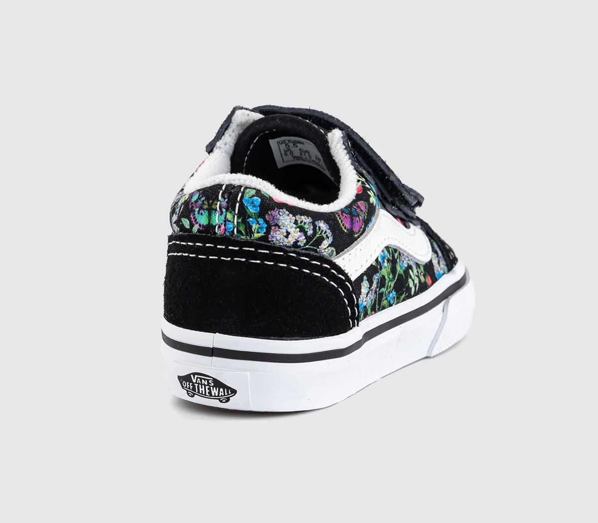 VansOld Skool Toddler Trainers VansOld Skool Toddler TrainersWild Bouquet Black True White
