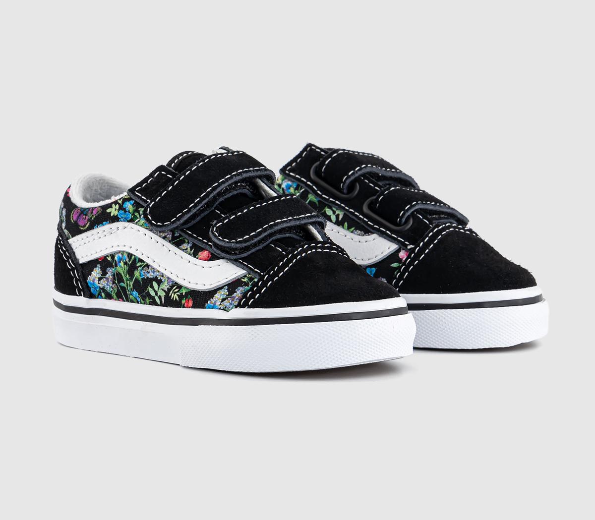 VansOld Skool Toddler TrainersWild Bouquet Black True White