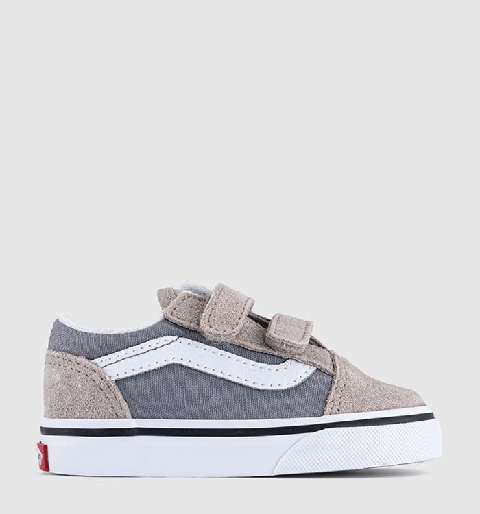 Vans Old Skool Toddler Trainers Two Tone Frost Grey