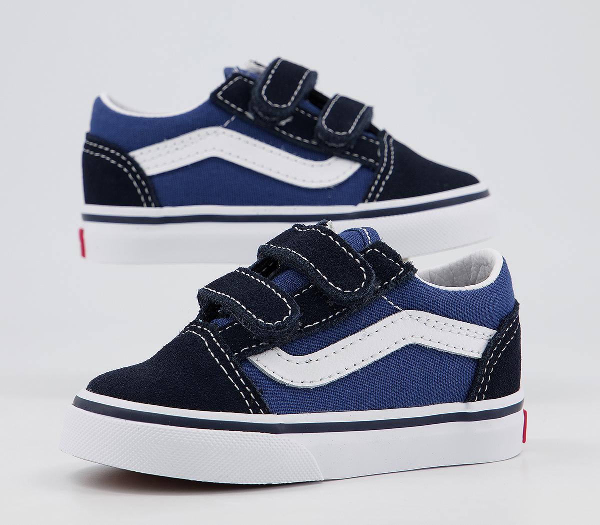 Vans Old Skool Toddler Trainers Vans Old Skool Toddler Trainers Navy True White