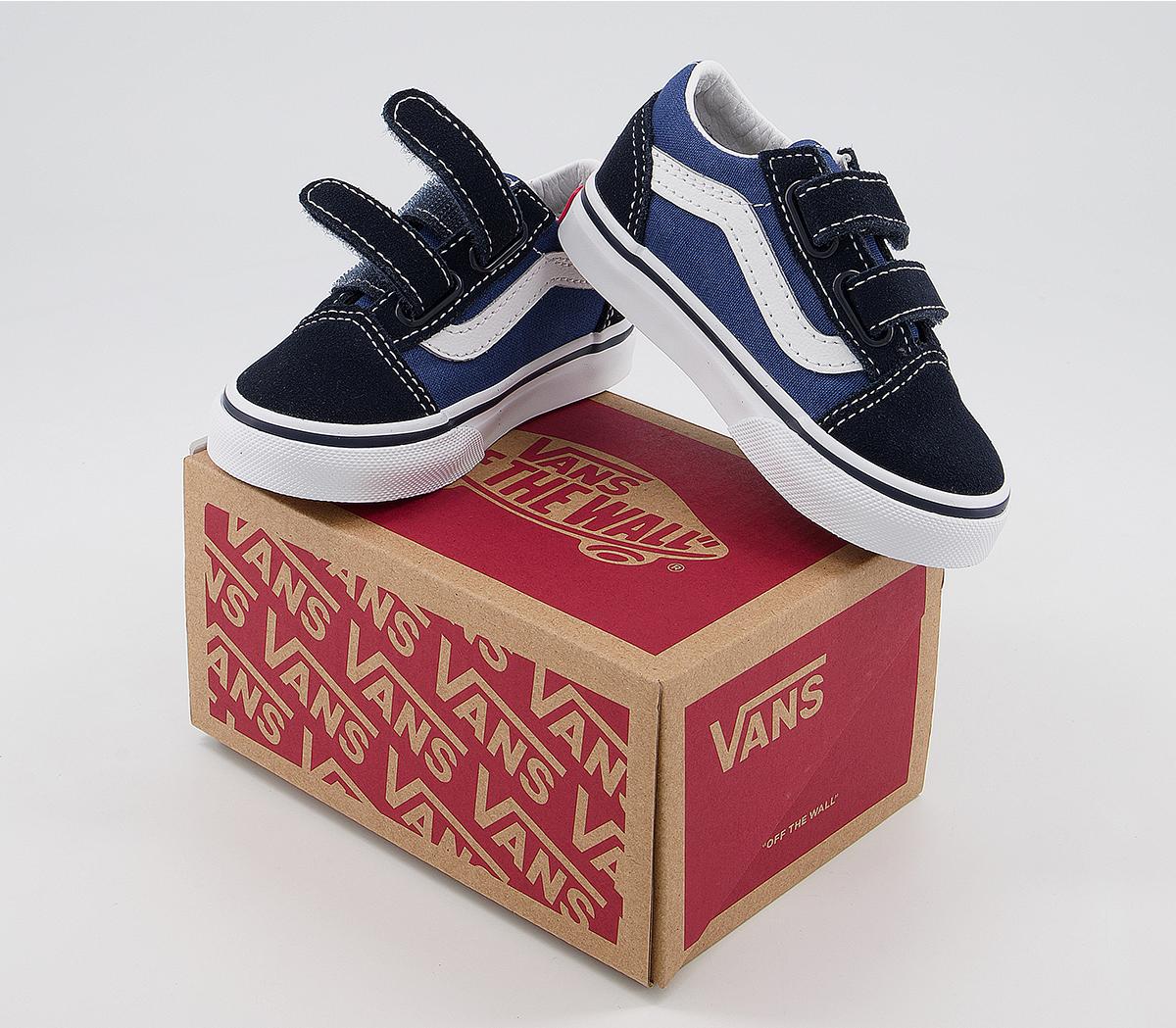 Vans Old Skool Toddler Trainers Vans Old Skool Toddler Trainers Navy True White