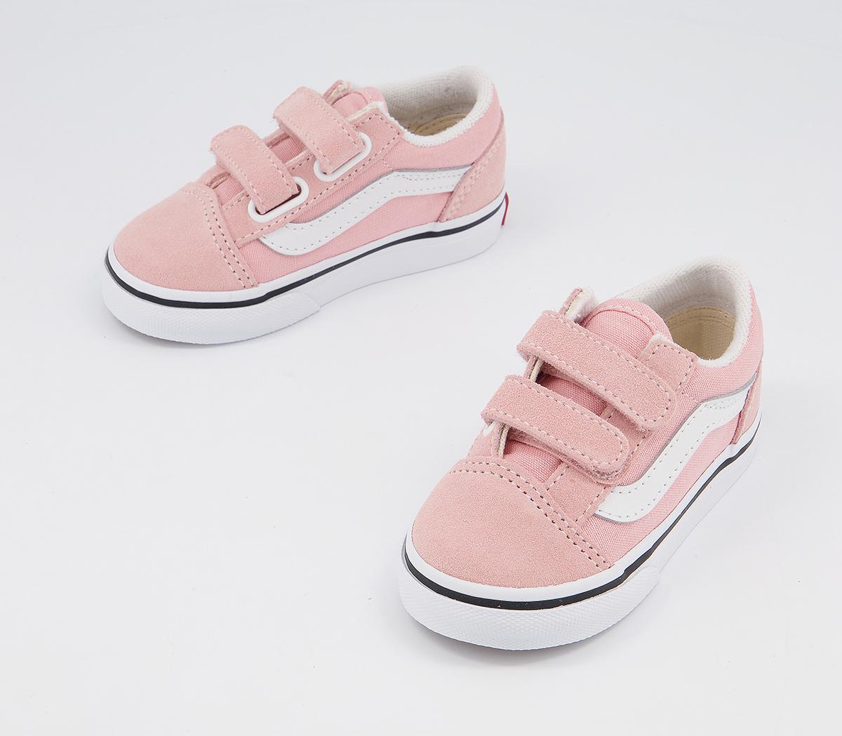 Vans Old Skool Toddler Trainers Vans Old Skool Toddler Trainers Powder Pink True White