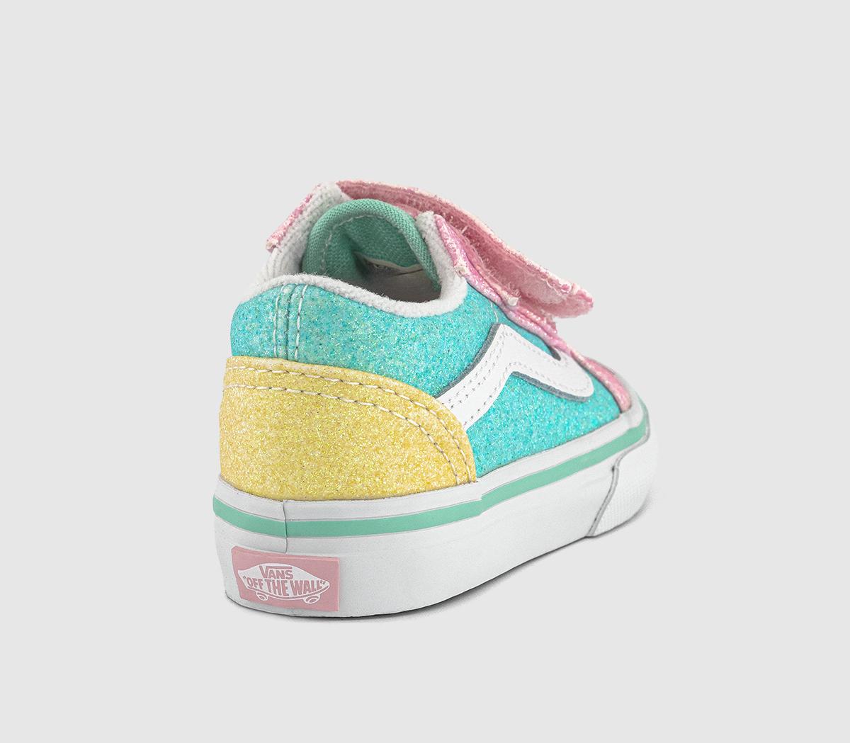 VansOld Skool Toddler Trainers VansOld Skool Toddler TrainersPearl Glitter Pastel Multi