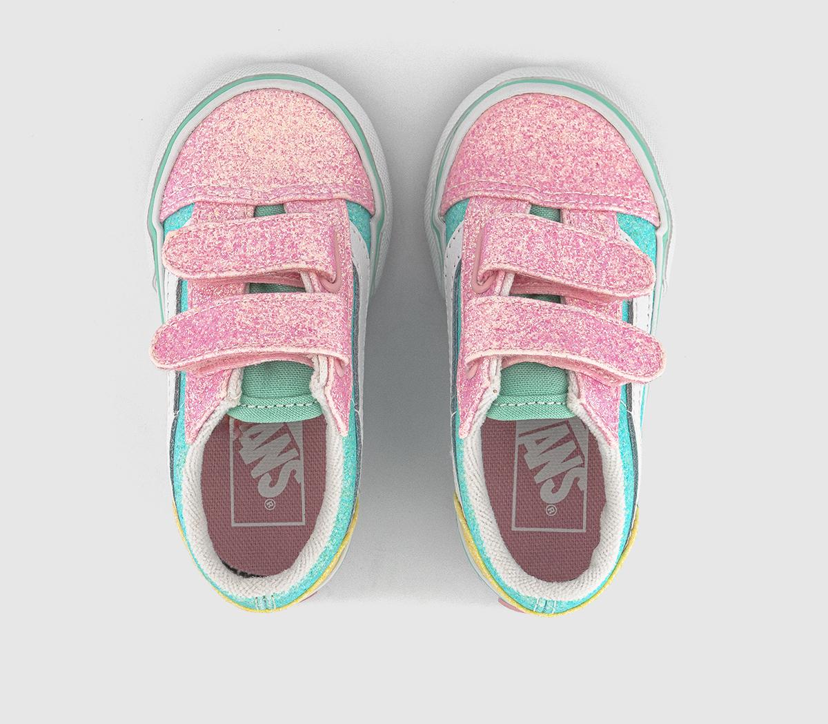 VansOld Skool Toddler Trainers VansOld Skool Toddler TrainersPearl Glitter Pastel Multi
