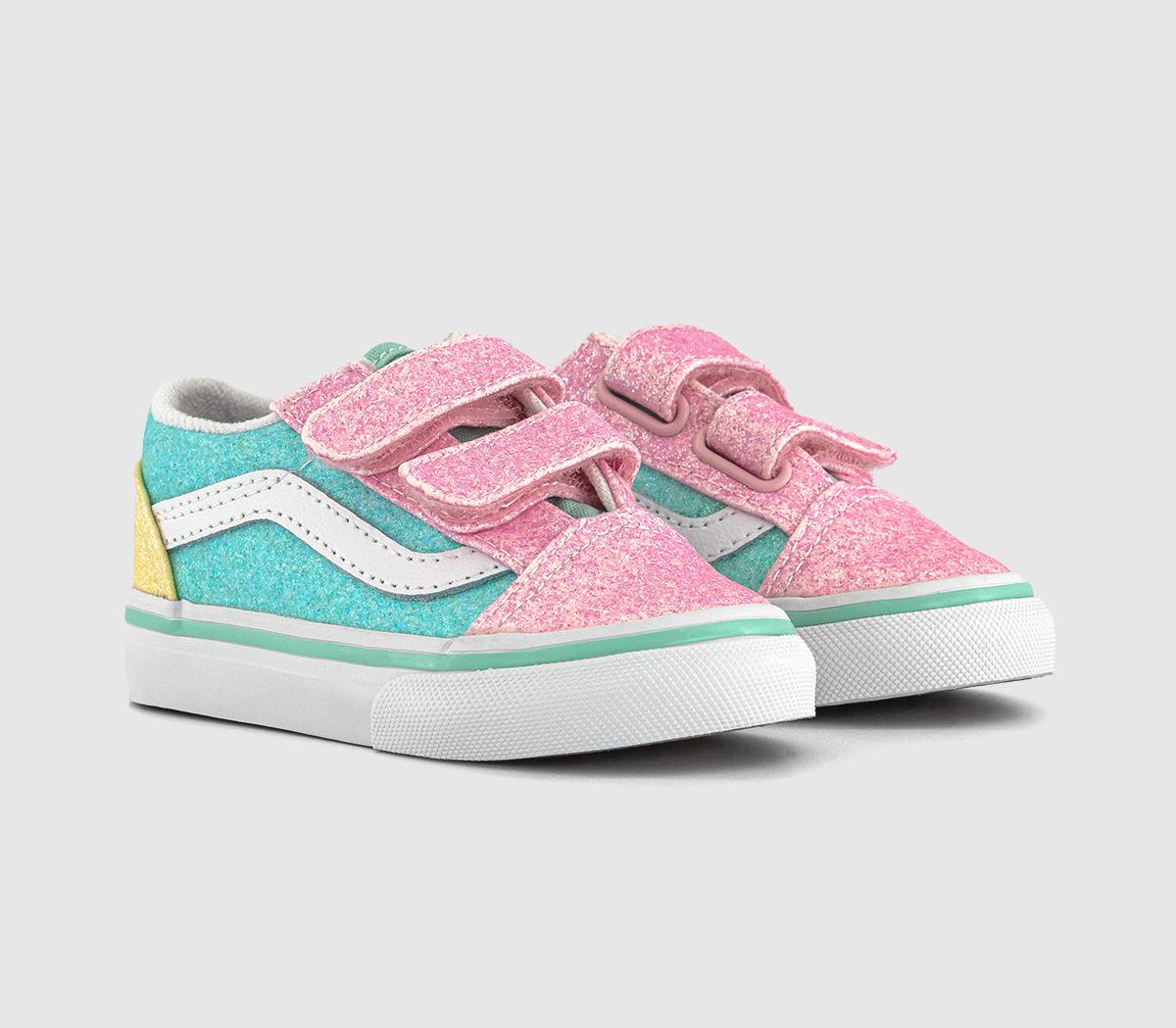 VansOld Skool Toddler Trainers VansOld Skool Toddler TrainersPearl Glitter Pastel Multi
