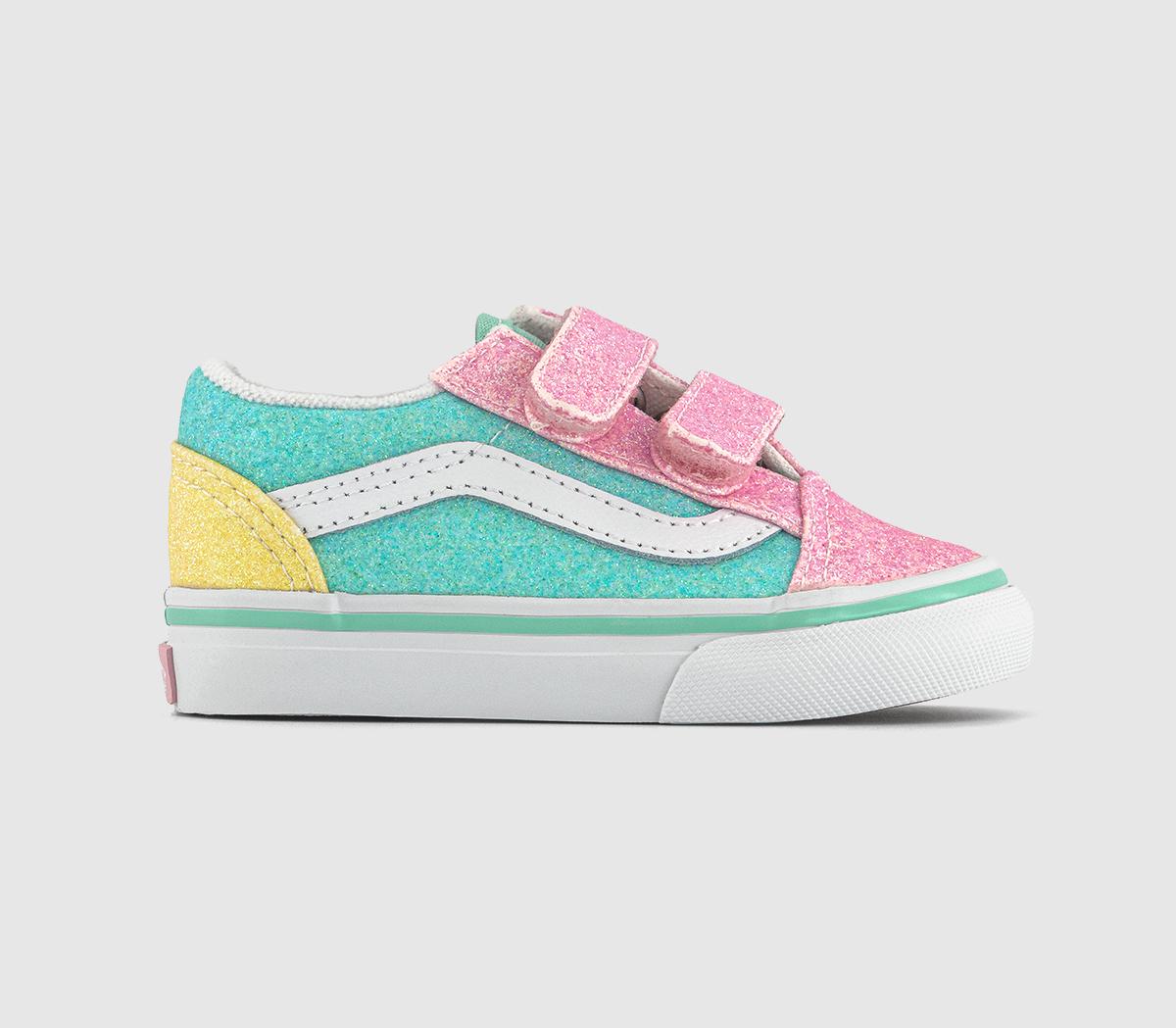 VansOld Skool Toddler Trainers VansOld Skool Toddler TrainersPearl Glitter Pastel Multi