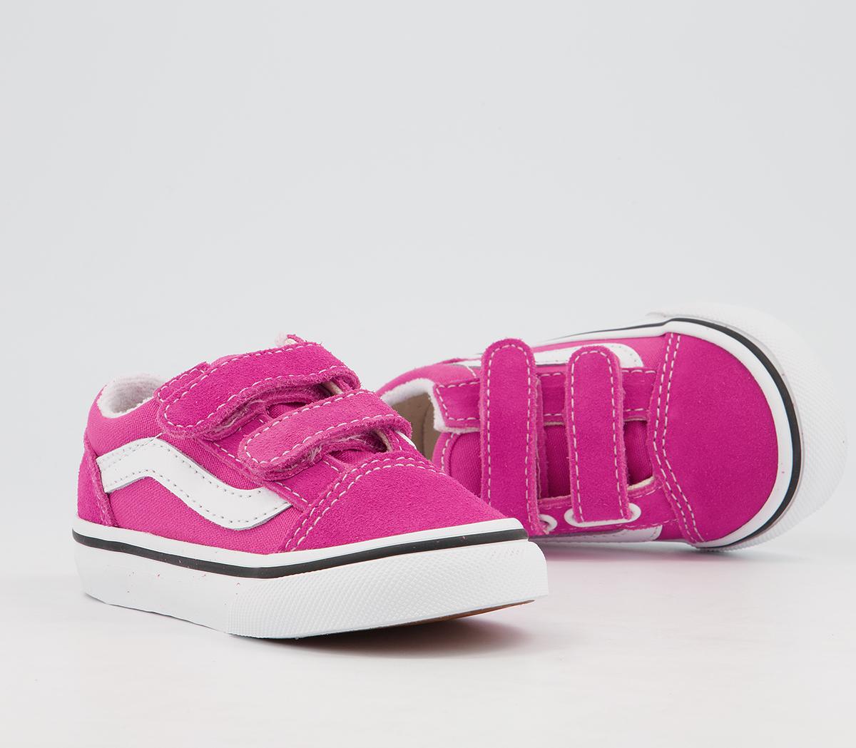 Vans Old Skool Toddler Trainers Vans Old Skool Toddler Trainers Fuchsia Purple True White