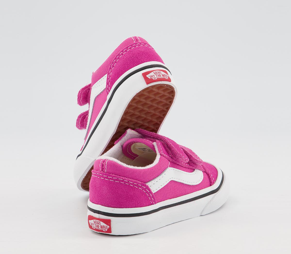 Vans Old Skool Toddler Trainers Vans Old Skool Toddler Trainers Fuchsia Purple True White