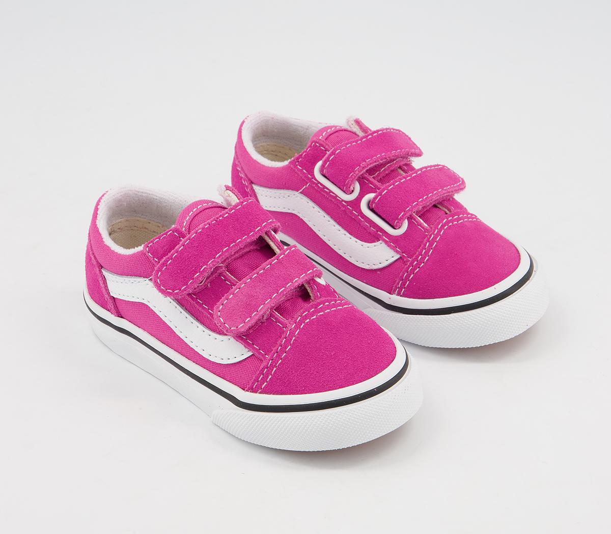 Vans Old Skool Toddler Trainers Vans Old Skool Toddler Trainers Fuchsia Purple True White