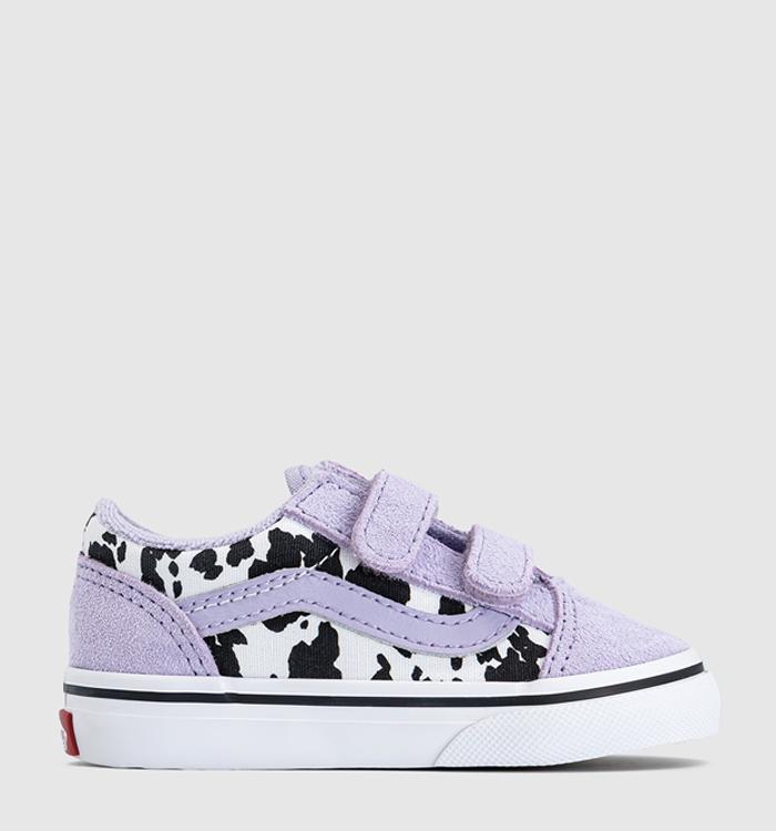 Vans Old Skool Toddler Trainers Cow Soft Purple