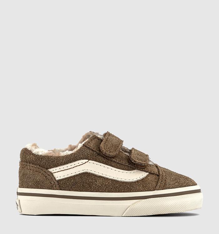 Vans Old Skool Toddler Trainers Cozy Hug Sepia