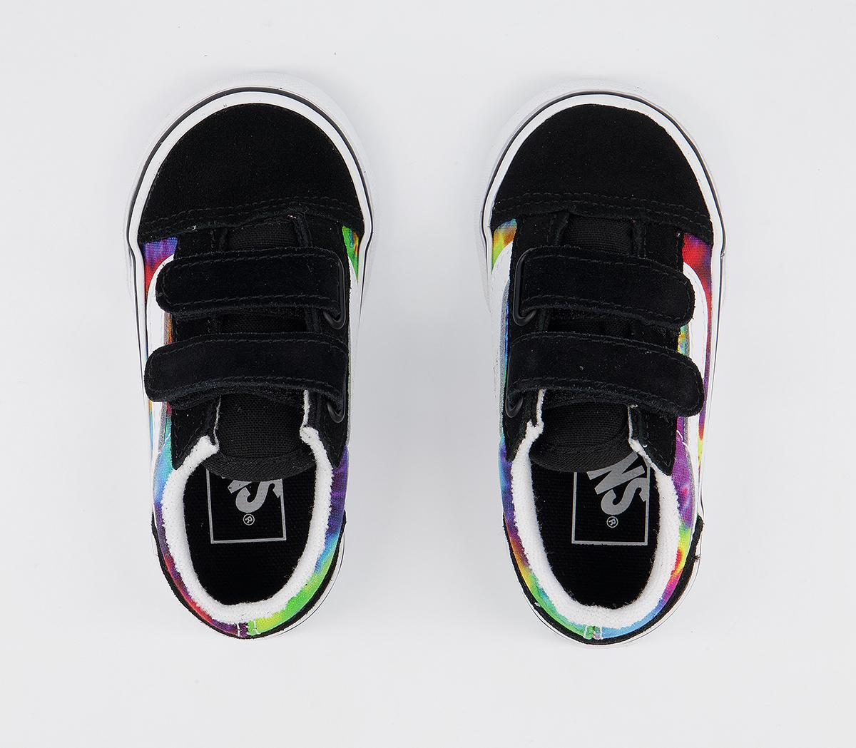 Vans Old Skool Toddler Trainers Vans Old Skool Toddler Trainers Tie Dye Multi True White