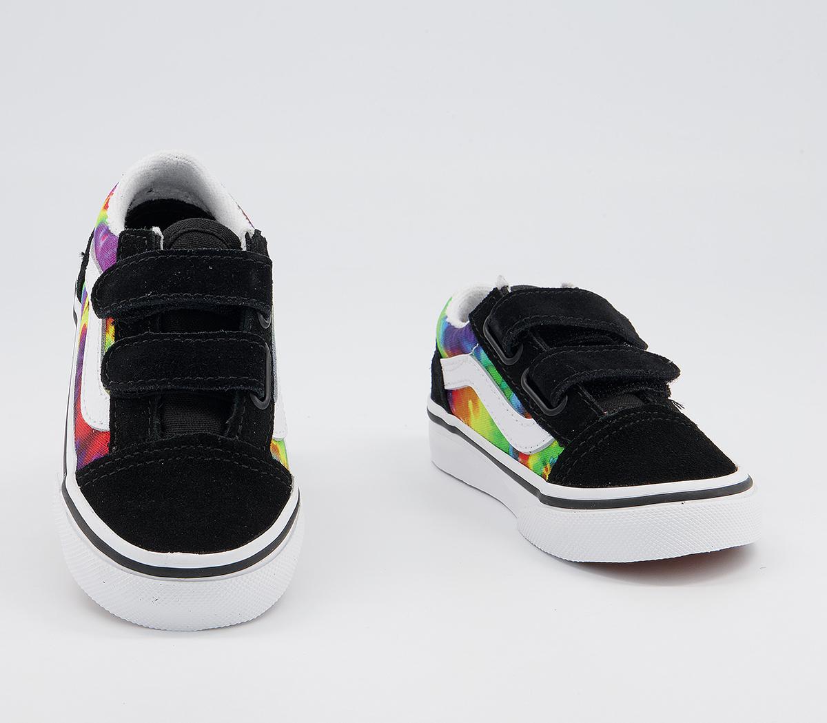 Vans Old Skool Toddler Trainers Vans Old Skool Toddler Trainers Tie Dye Multi True White