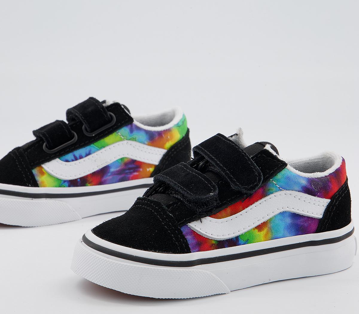 Vans Old Skool Toddler Trainers Vans Old Skool Toddler Trainers Tie Dye Multi True White