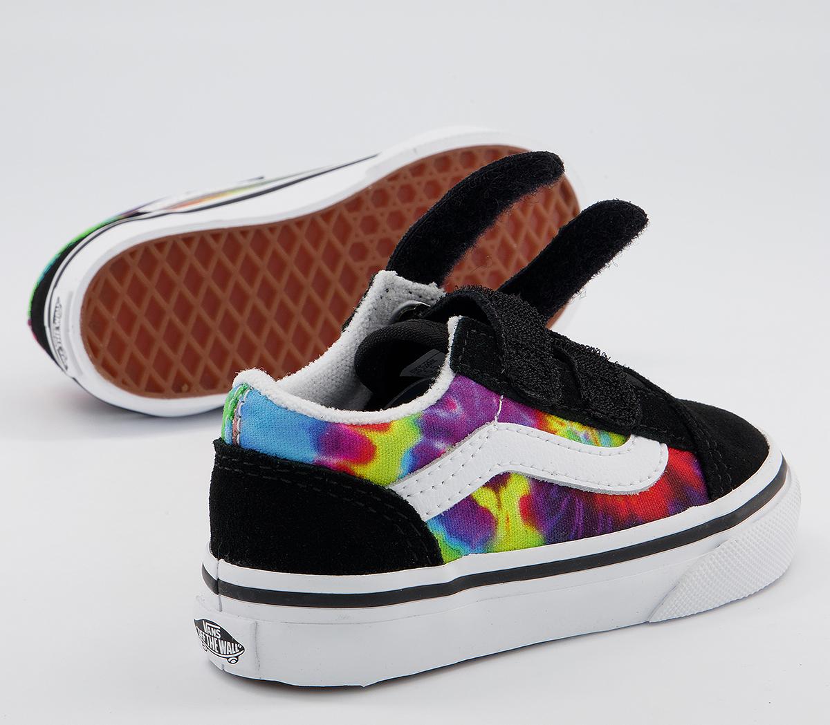 Vans Old Skool Toddler Trainers Vans Old Skool Toddler Trainers Tie Dye Multi True White