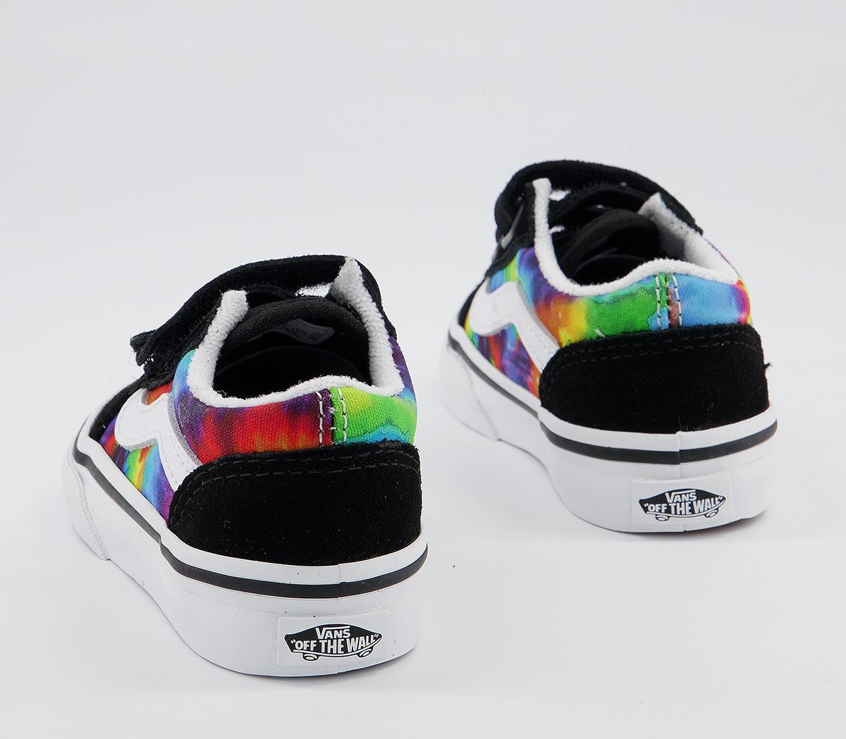 Vans Old Skool Toddler Trainers Vans Old Skool Toddler Trainers Tie Dye Multi True White
