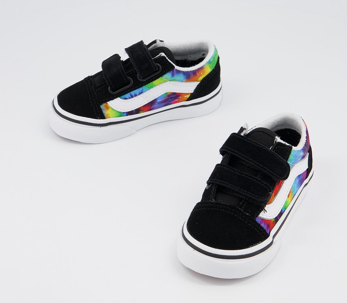 Vans Old Skool Toddler Trainers Vans Old Skool Toddler Trainers Tie Dye Multi True White