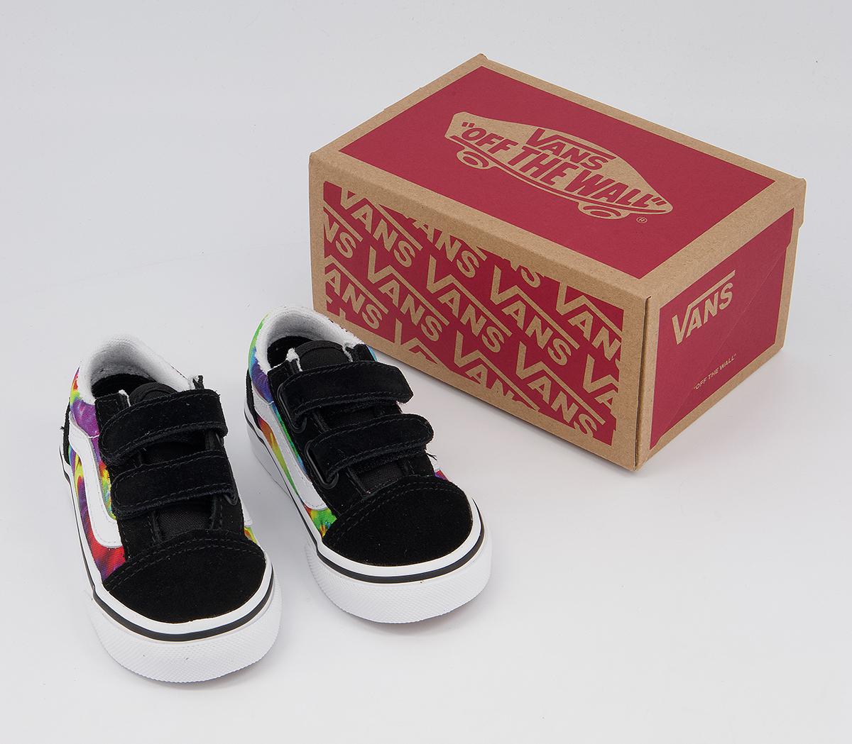 Vans Old Skool Toddler Trainers Vans Old Skool Toddler Trainers Tie Dye Multi True White