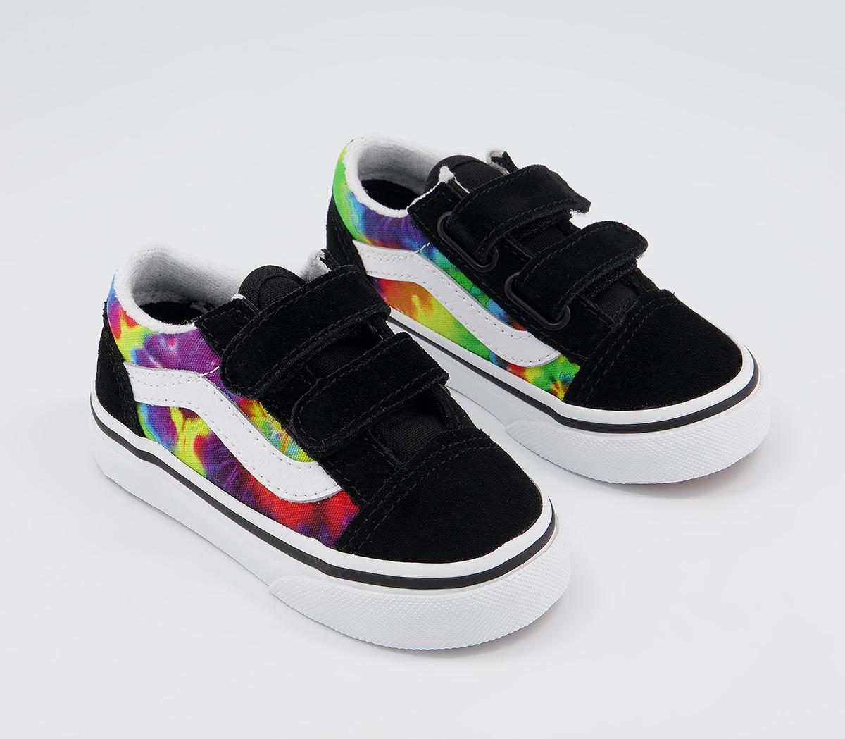 Vans Old Skool Toddler Trainers Vans Old Skool Toddler Trainers Tie Dye Multi True White