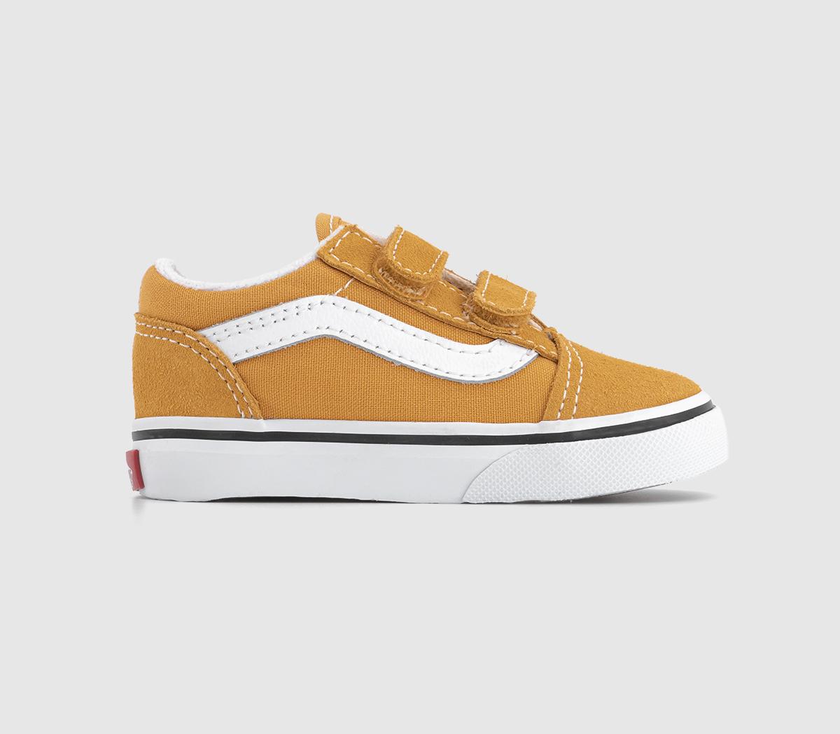 Kids Old Skool Toddler Trainers Color Theory Golden Glow Gold/White