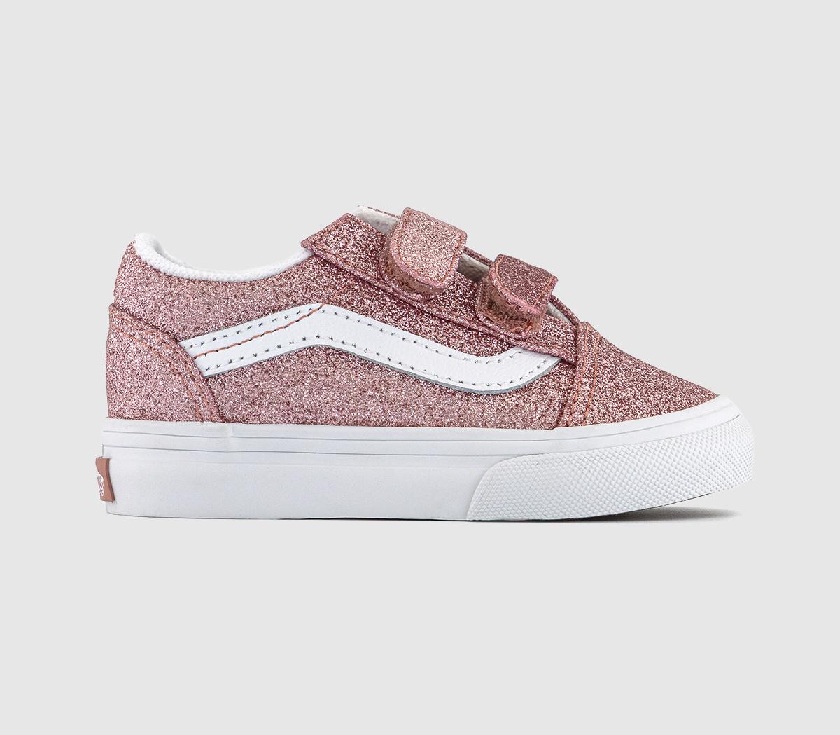 VansOld Skool Toddler Trainers VansOld Skool Toddler TrainersGlitter Rose Gold