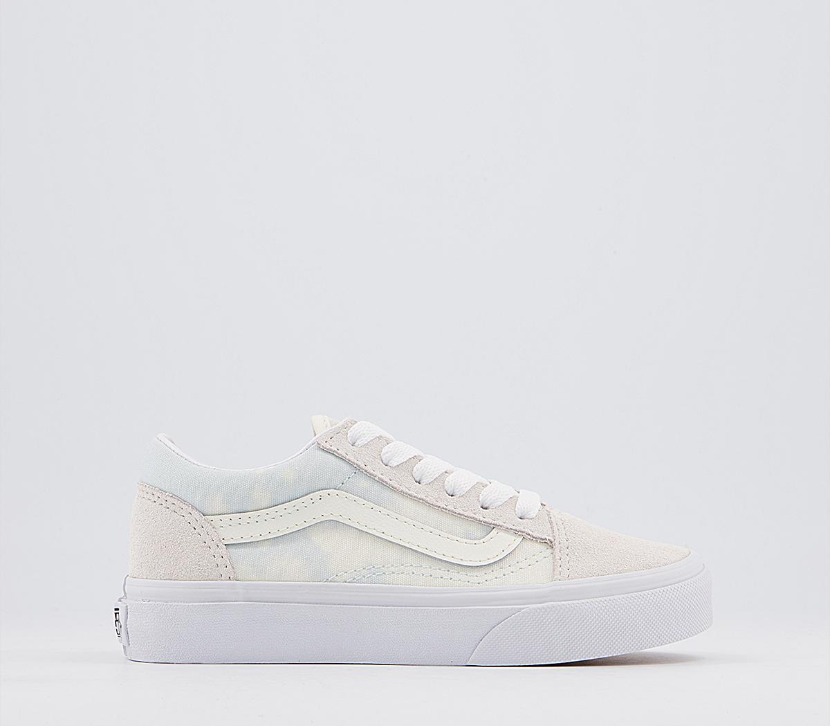 Vans old skool sales cream blue