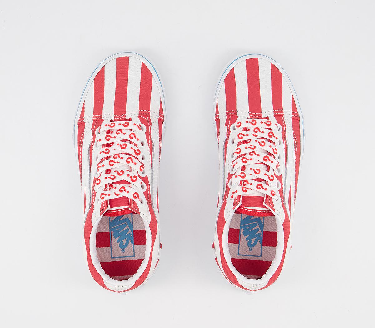 Vans Old Skool Lace Kids Trainers Vans Old Skool Lace Kids Trainers Wheres Waldo International Stripe