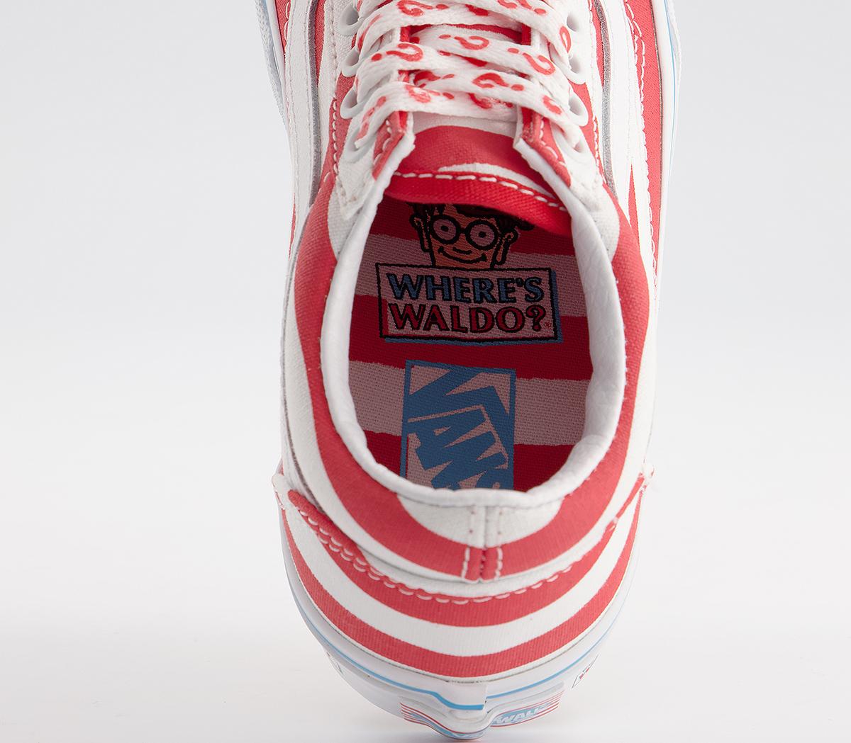 Vans Old Skool Lace Kids Trainers Vans Old Skool Lace Kids Trainers Wheres Waldo International Stripe