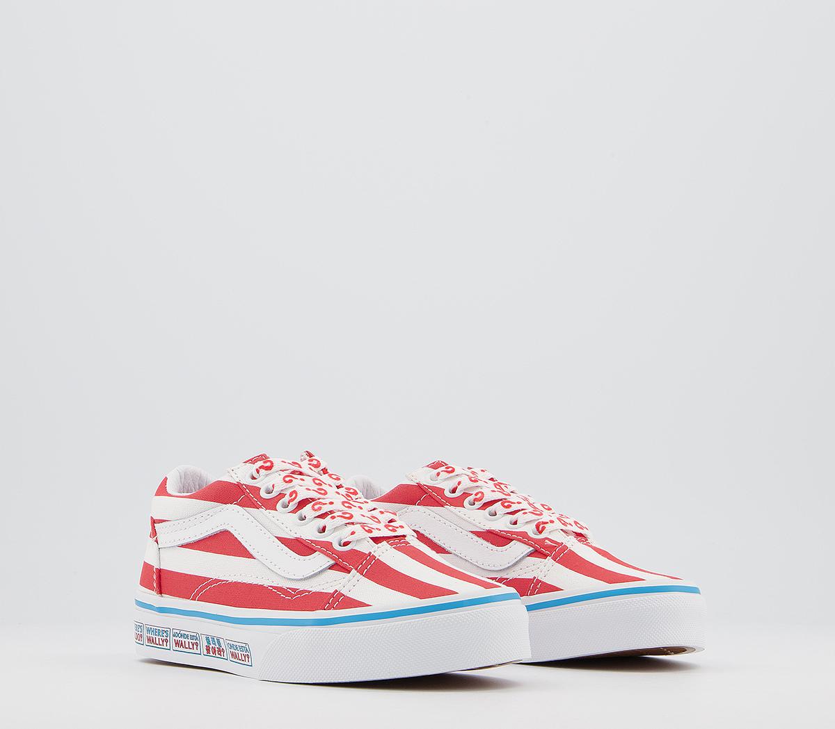 Vans Old Skool Lace Kids Trainers Vans Old Skool Lace Kids Trainers Wheres Waldo International Stripe