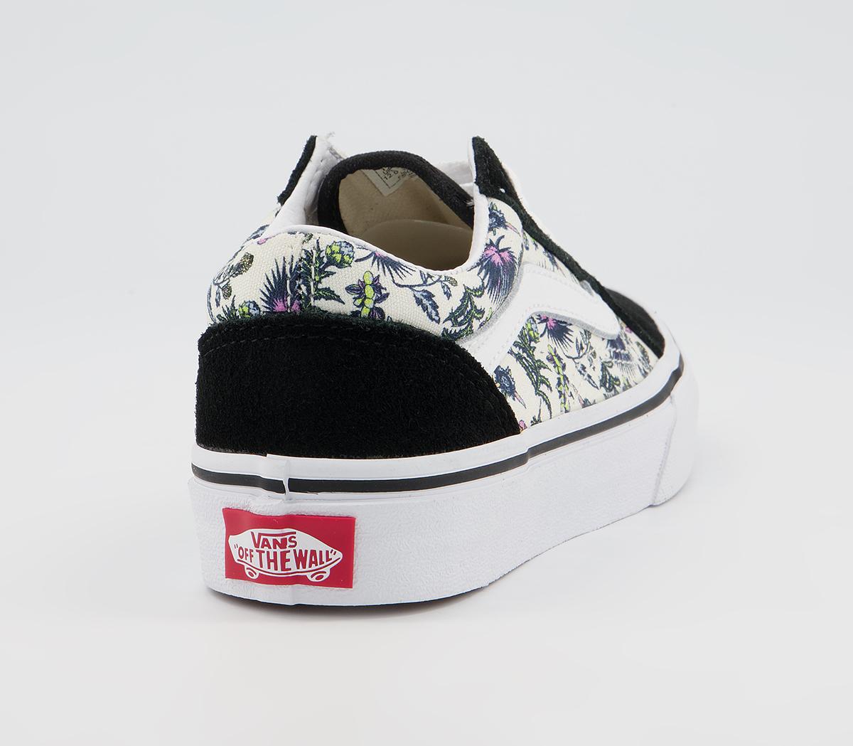 VansOld Skool (k) TrainersParadise Floral Orchid True White
