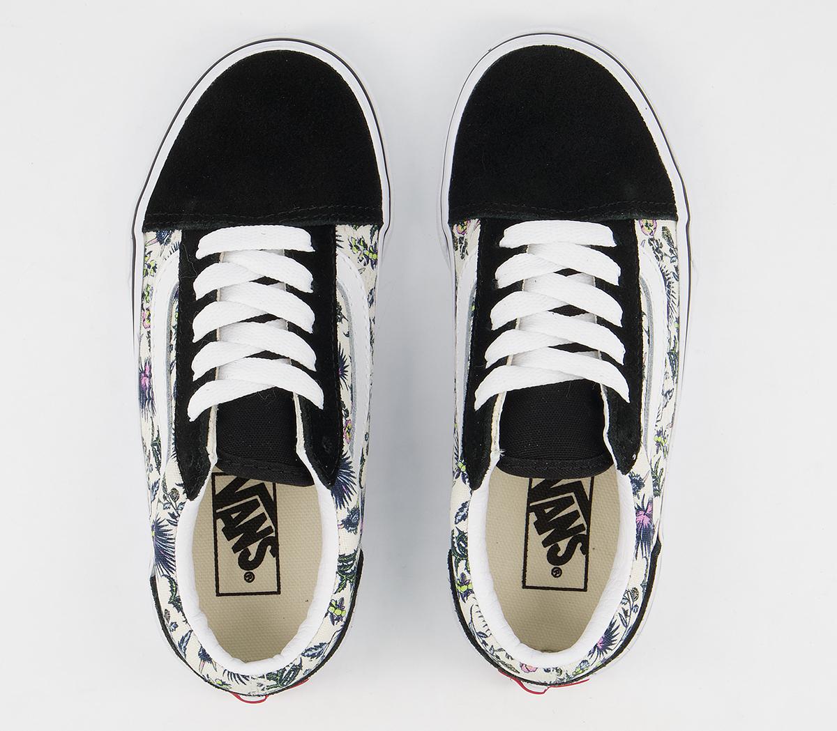 VansOld Skool (k) TrainersParadise Floral Orchid True White