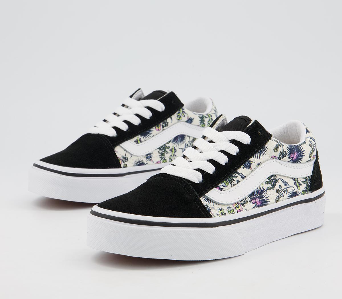 VansOld Skool (k) TrainersParadise Floral Orchid True White
