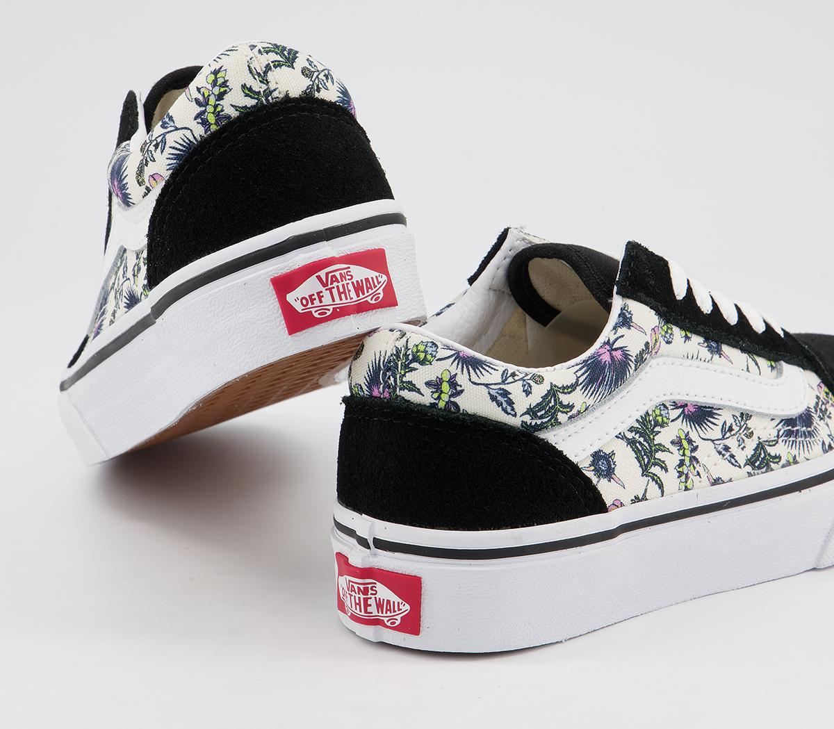 VansOld Skool (k) TrainersParadise Floral Orchid True White