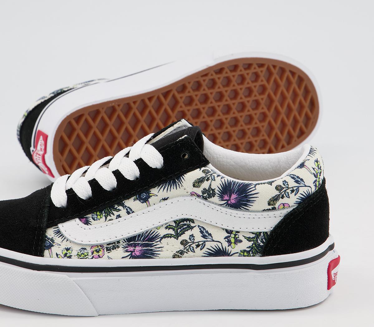 VansOld Skool (k) TrainersParadise Floral Orchid True White
