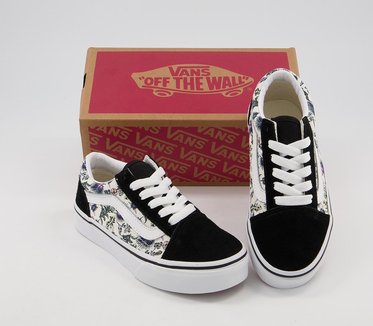 VansOld Skool (k) TrainersParadise Floral Orchid True White