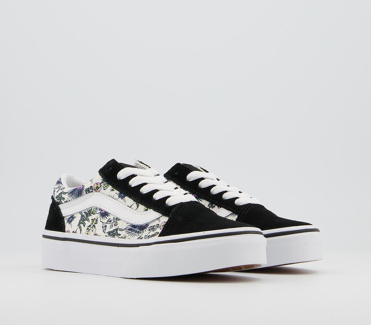 VansOld Skool (k) TrainersParadise Floral Orchid True White