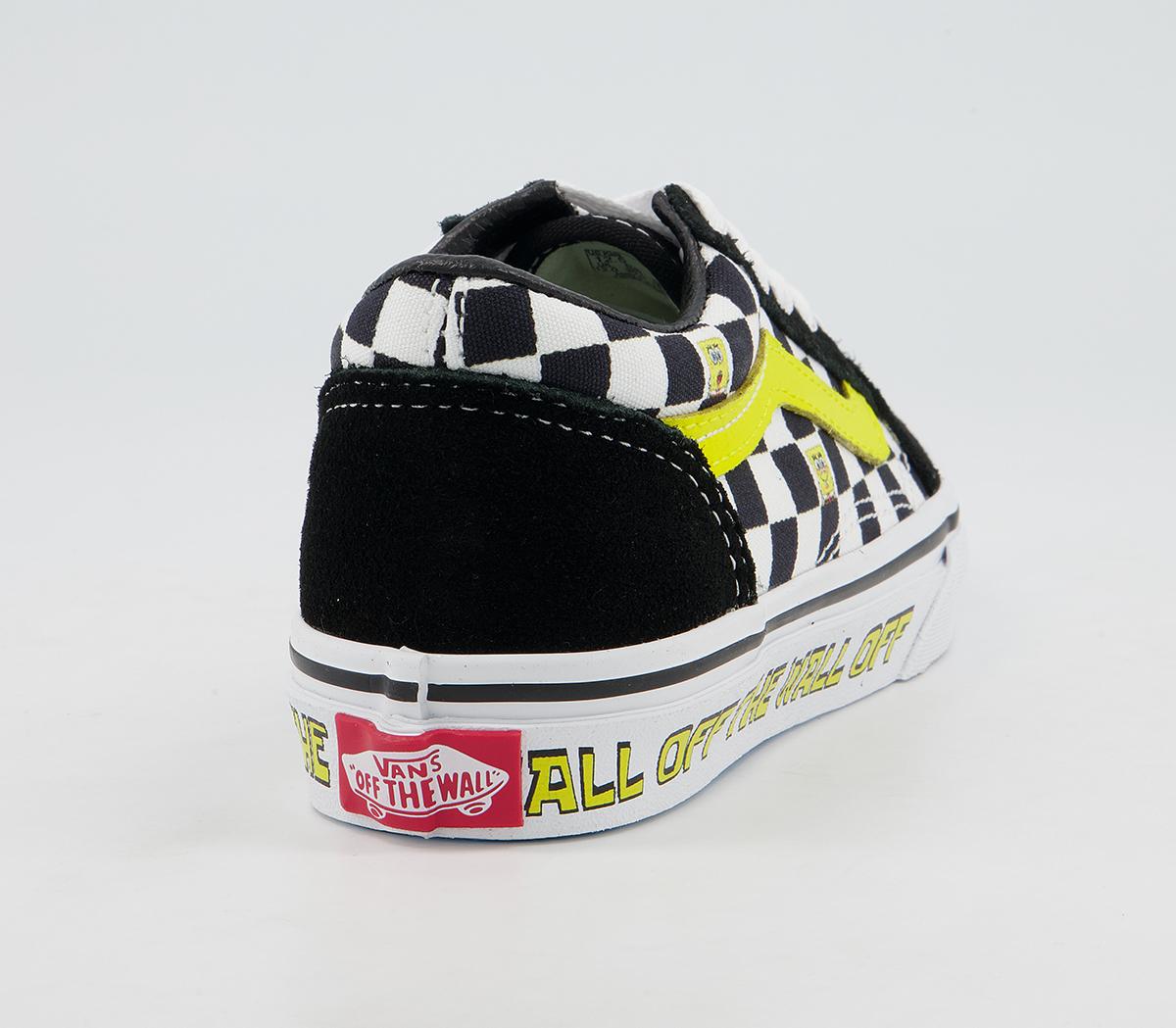 VansOld Skool Kids TrainersSpongebob Off The Wall