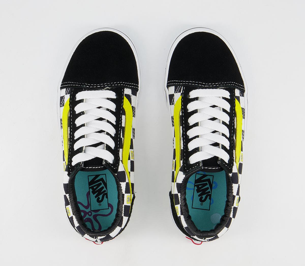 VansOld Skool Kids TrainersSpongebob Off The Wall