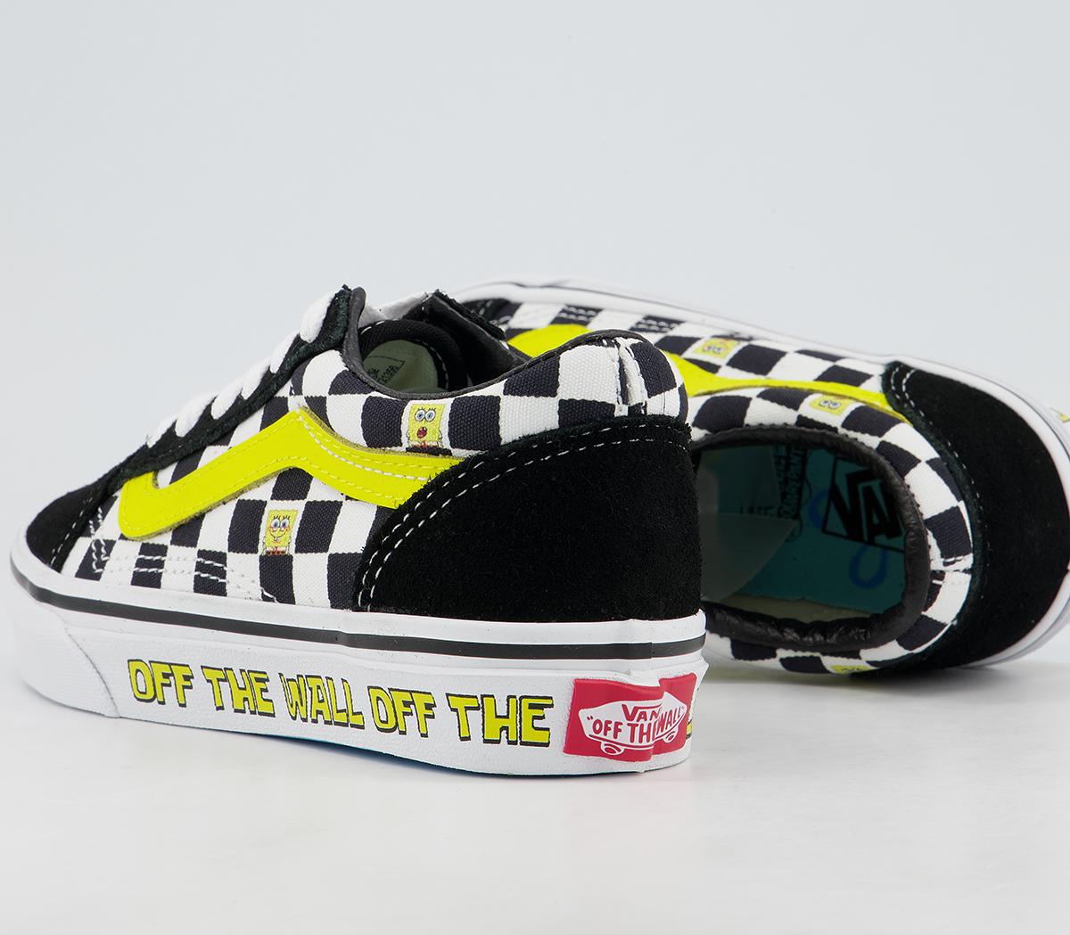 VansOld Skool Kids TrainersSpongebob Off The Wall