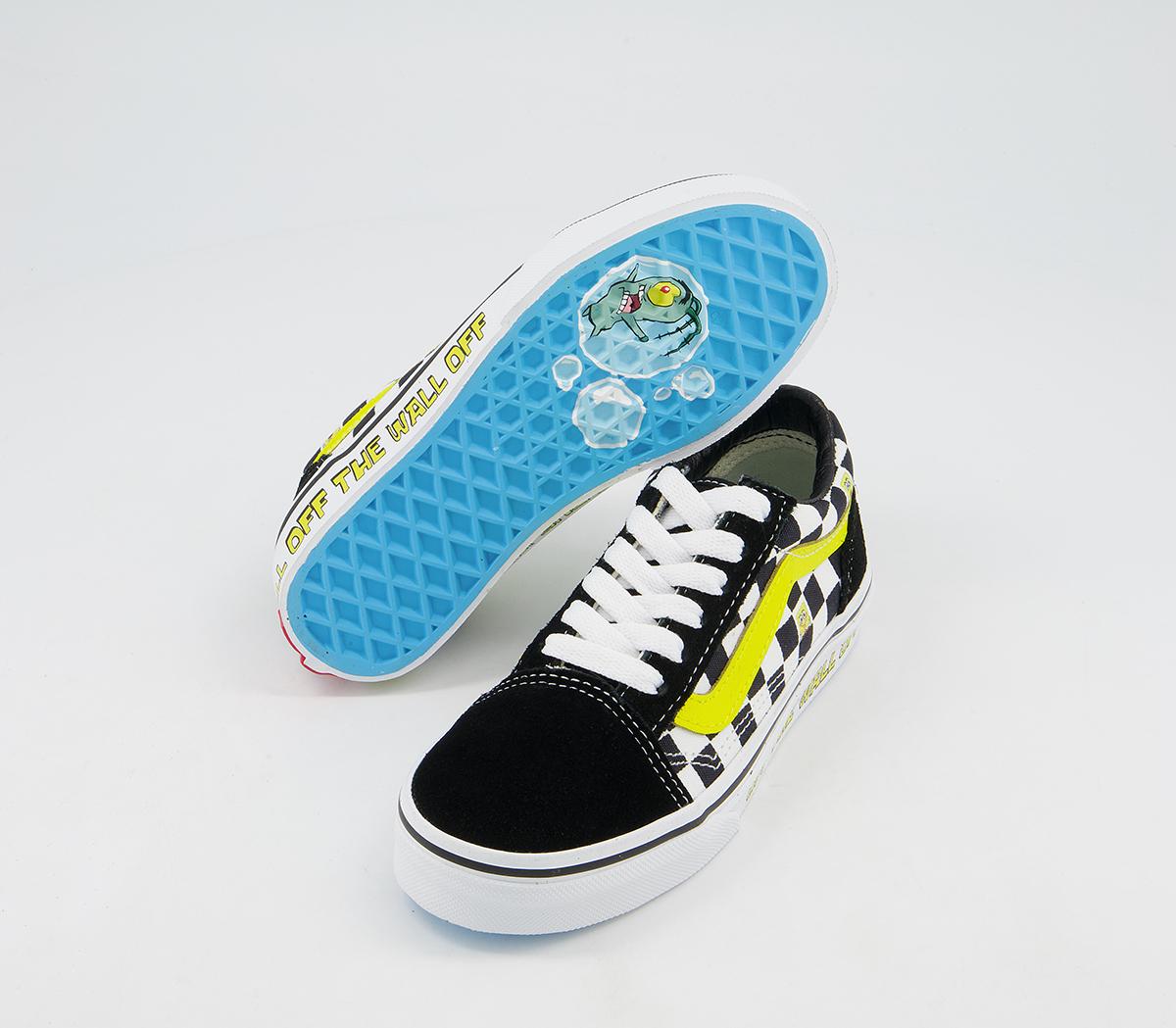 VansOld Skool Kids TrainersSpongebob Off The Wall