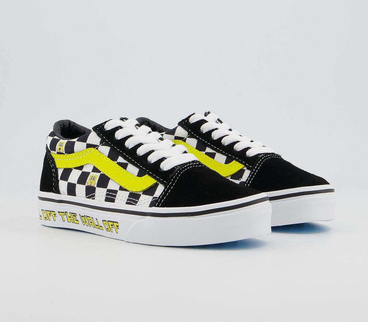 VansOld Skool Kids TrainersSpongebob Off The Wall