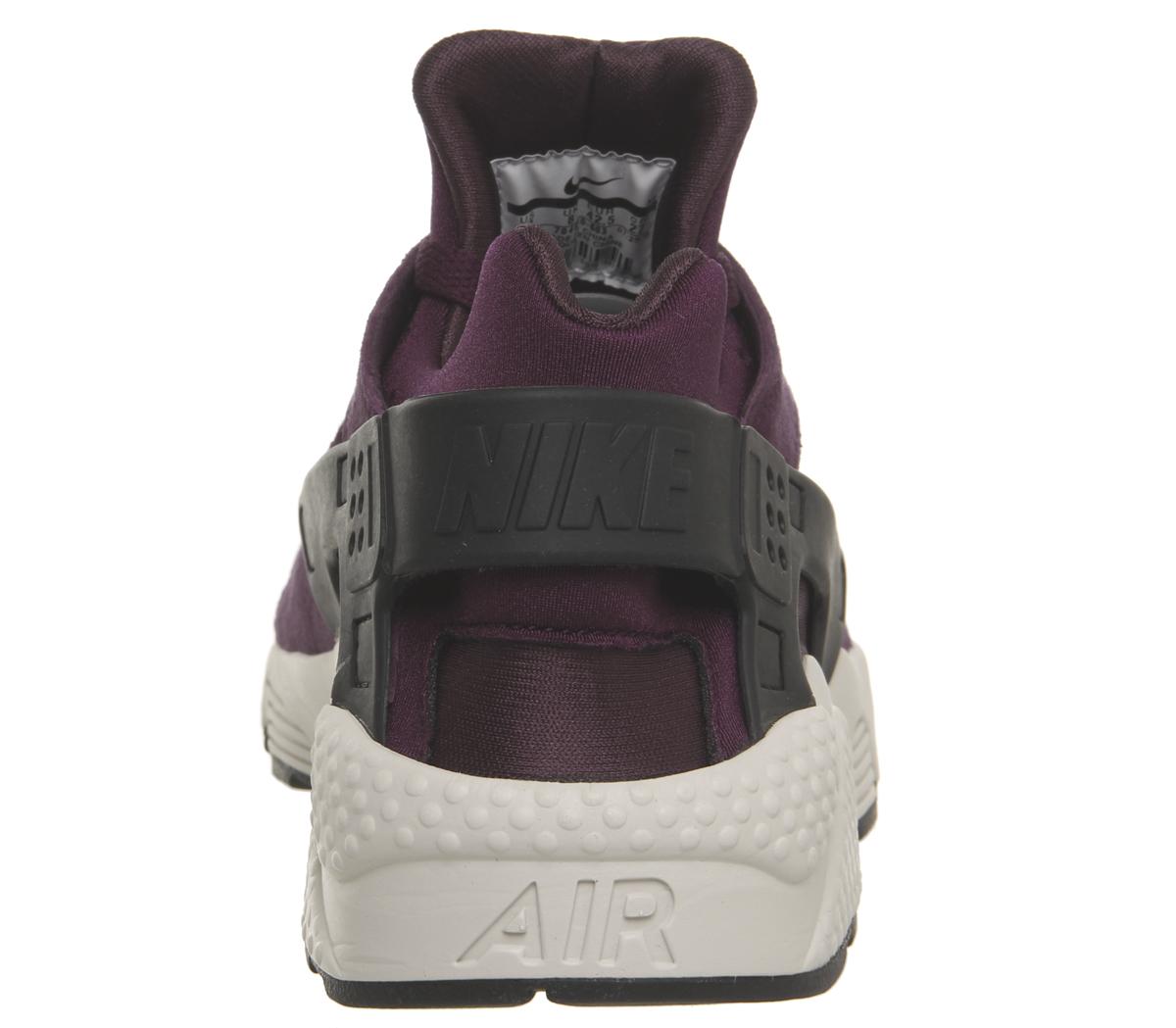 Nike Air Huarache Trainers Bordeaux Black Light Bone Deep Burgundy ...