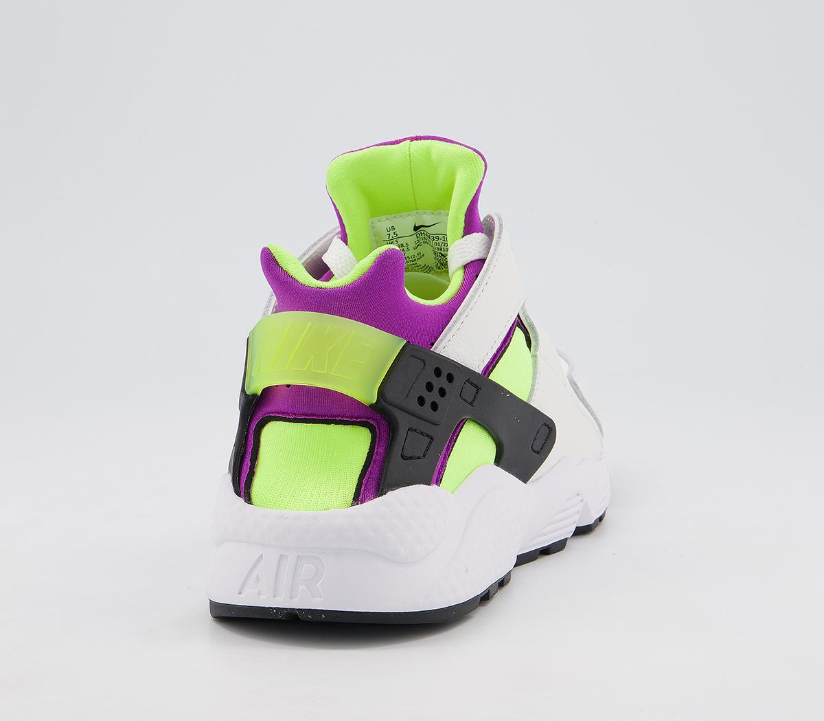 Nike Air Huarache Trainers F Nike Air Huarache Trainers F White Neon Yellow Magenta Black