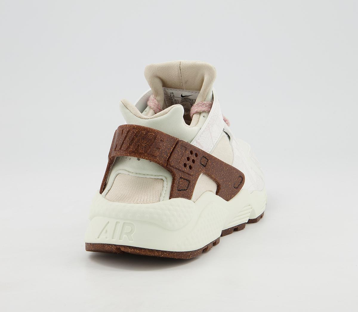 Nike Air Huarache Trainers Nike Air Huarache Trainers Summit White Pink Glaze Sea Glass Rattan Bone