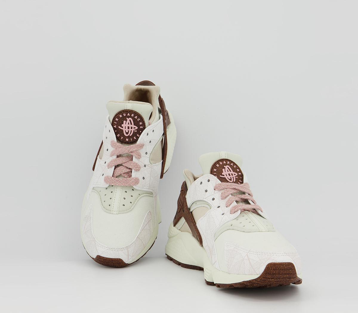 Nike Air Huarache Trainers Nike Air Huarache Trainers Summit White Pink Glaze Sea Glass Rattan Bone