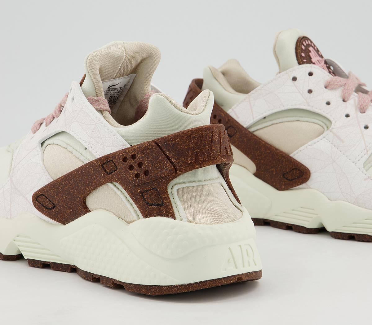 Nike Air Huarache Trainers Nike Air Huarache Trainers Summit White Pink Glaze Sea Glass Rattan Bone
