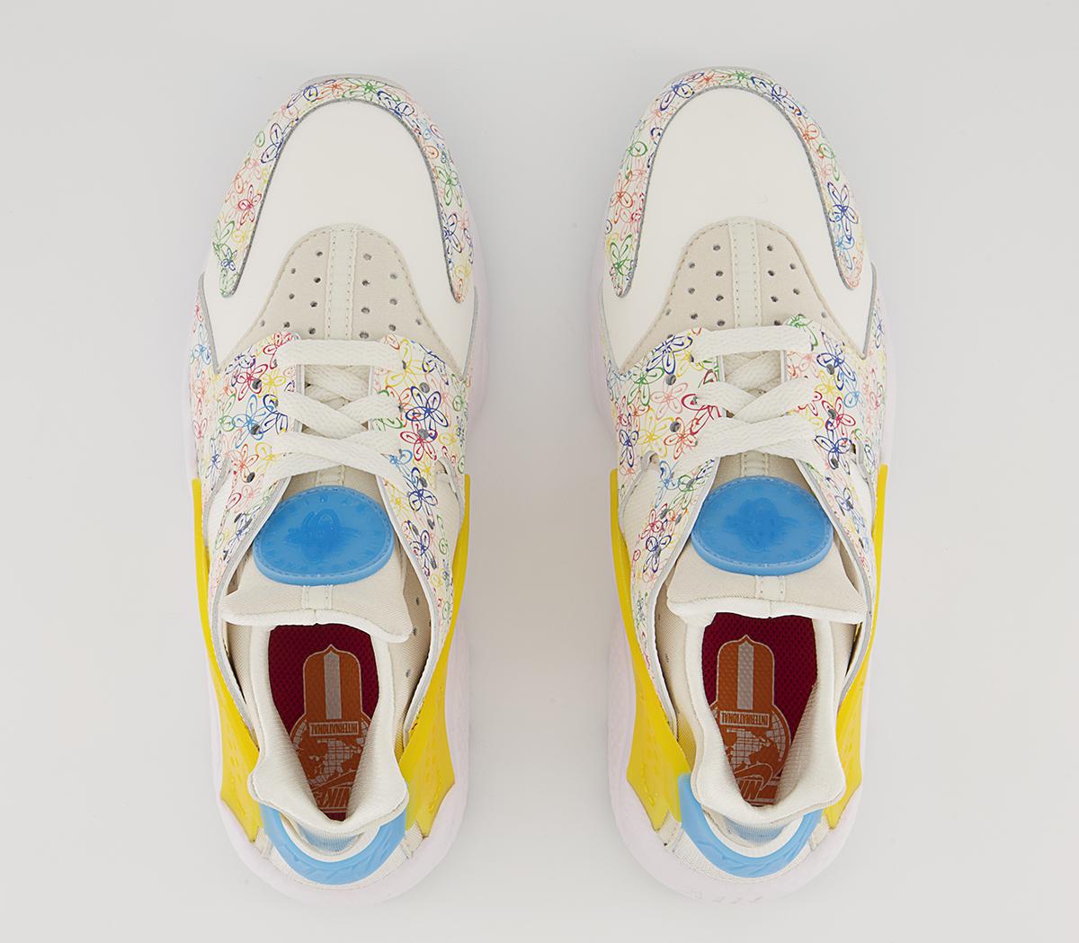 Nike Air Huarache Trainers Nike Air Huarache Trainers Sail University Blue Vivd Sulfur